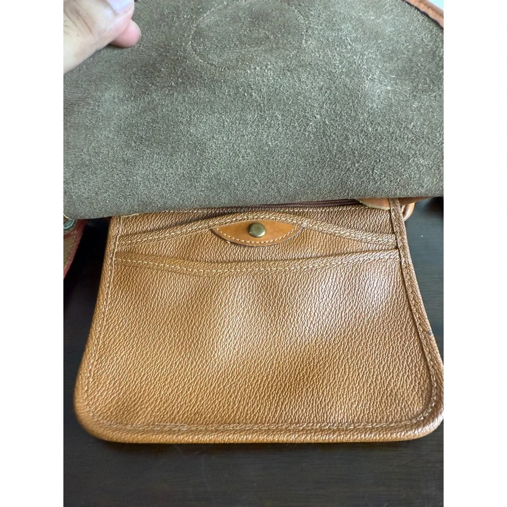 Dooney & Bourke Crossbody Bag Women's All Weather Leather Brown Vintage Made USA